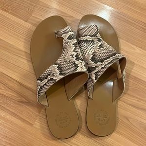 ATP Atelier Rosa sandal. Beige snake. Size 40 = US 10